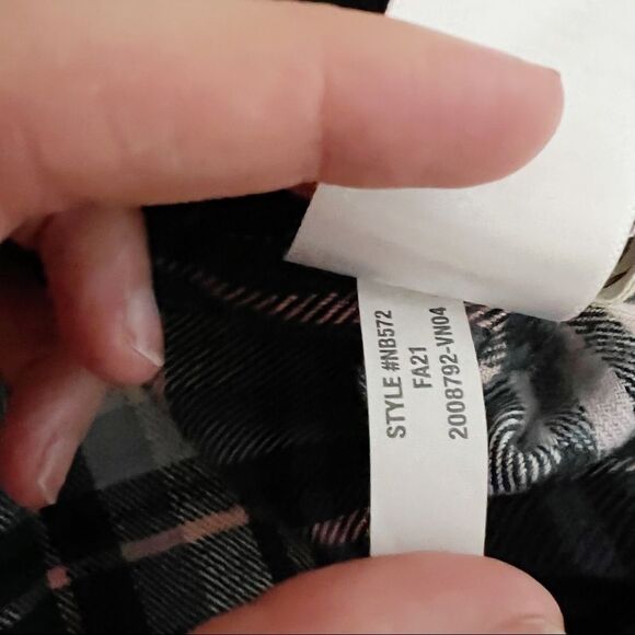 Madewell Flannel Sunday Shirt in Cronston Plaid Sz XS button down - Picture 9 of 11